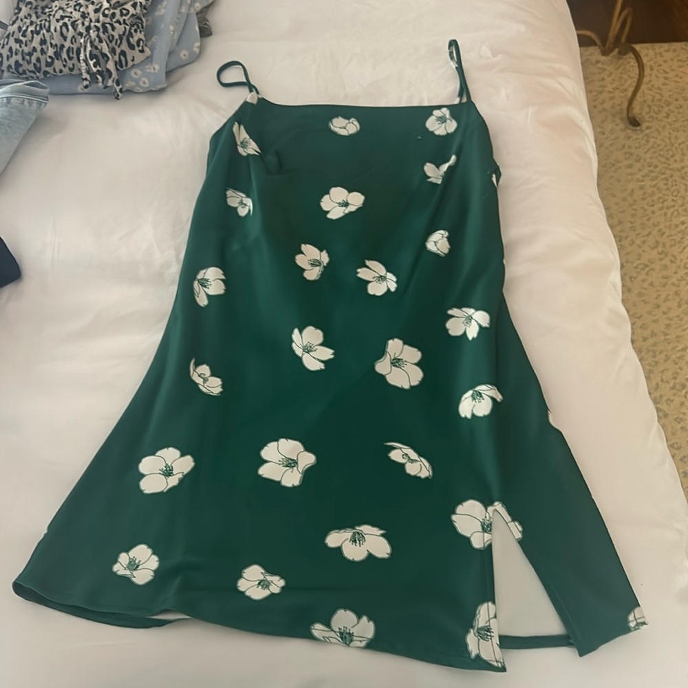Princess Polly dark green mini dress